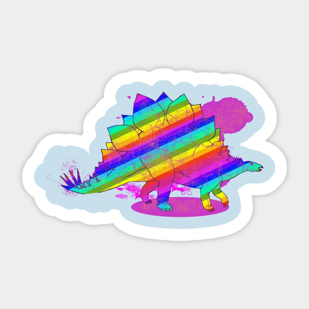 Rainbow-Saur alt Sticker by Fizzybubblech